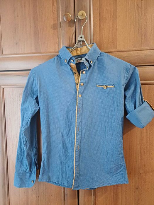 Сорочка на хлопчика синя