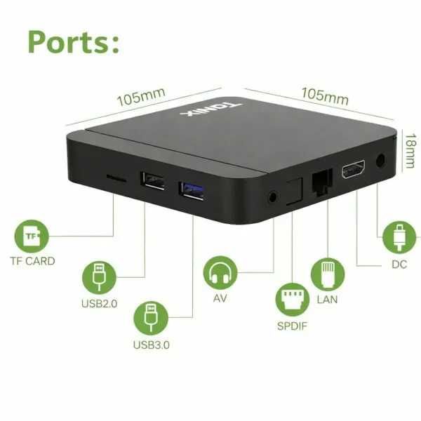 Смарт ТВ приставка Tanix TX3 Mini, Android TV,2ГБ + 16ГБ  Wi-Fi,TV BOX