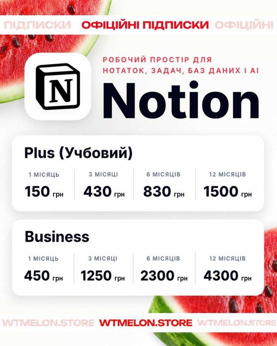 Notion Plus Business Education Планування Задачі Спринти Ноушн Linear Google плюс студент