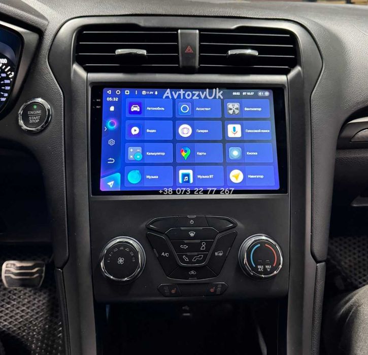 Магнитола FUSION Ford MONDEO USA Фьюжен Tesla Мондео CarPlay Android
