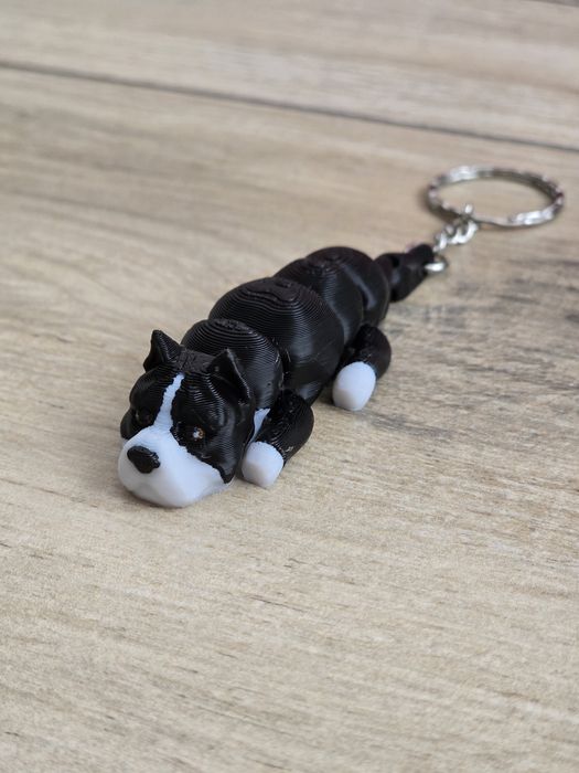 Breloczek American Bully 3d - Seria Psów Brelok Druk3d fidget Keychain