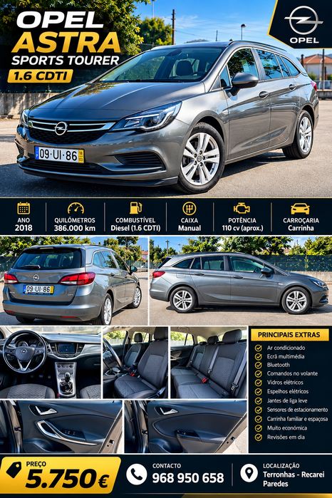 Opel astra sport router 1.6cdti