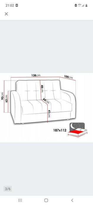 Sofa amerykanka bonell