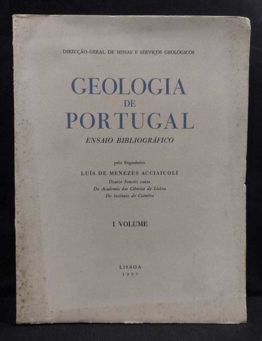 Geologia de Portugal 1957 Luís de Menezes Acciaiuoli