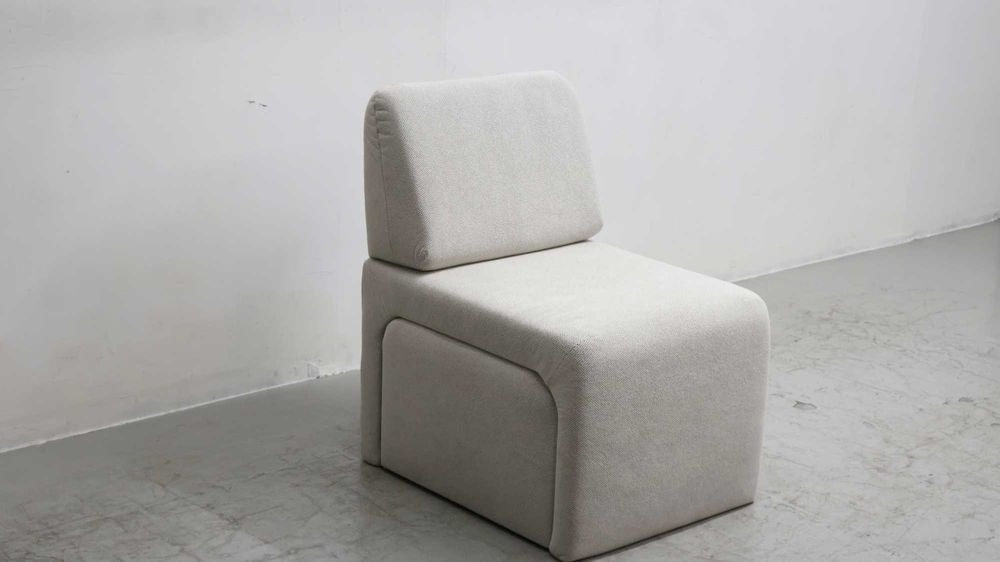 SUF WYGODNY FOTEL + pufa zestaw OKAZJA , salon szary