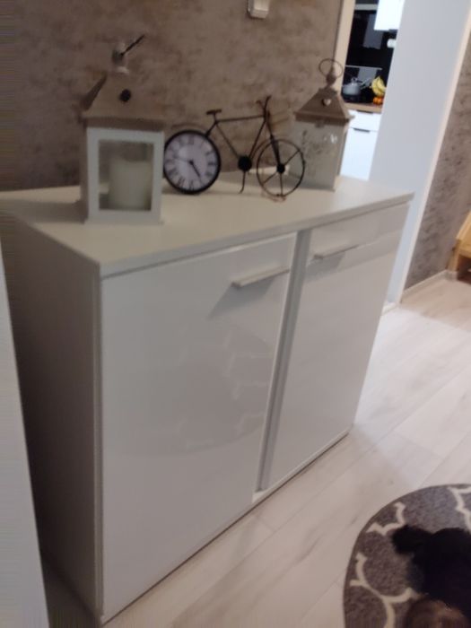 Komoda biała połysk