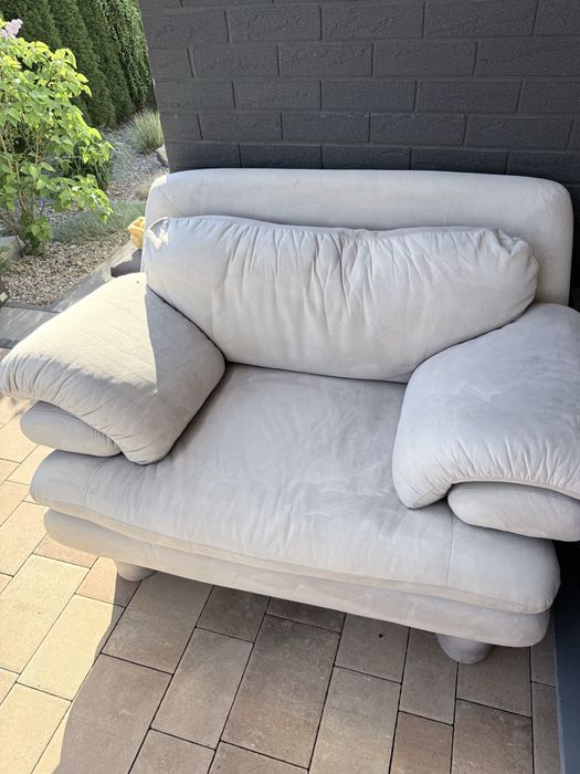 Duży komplet wypoczynkowy sofa i dwa fotele