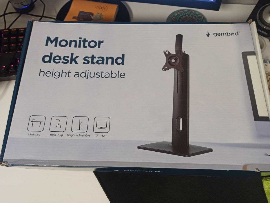 Настольная стойка для монитора Gembird (17-32") с регулировкой высоты
