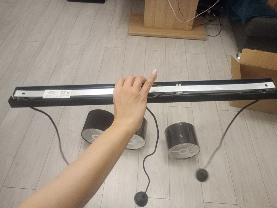 Lampa wisząca trzypunktowa