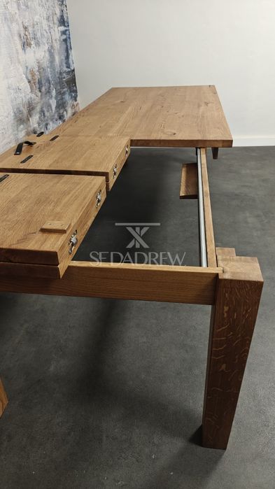 Stół loftowy do salonu do jadalni stolik kawowy loft drewniany dębowy