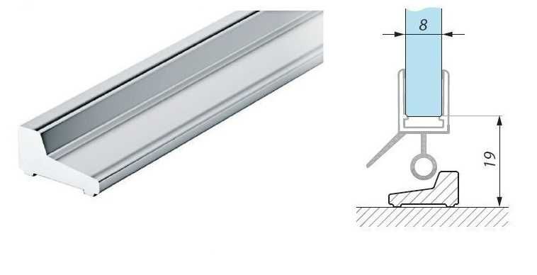 Najwyższej jakości kabina prysznicowa na szkle hartowanym 8mm