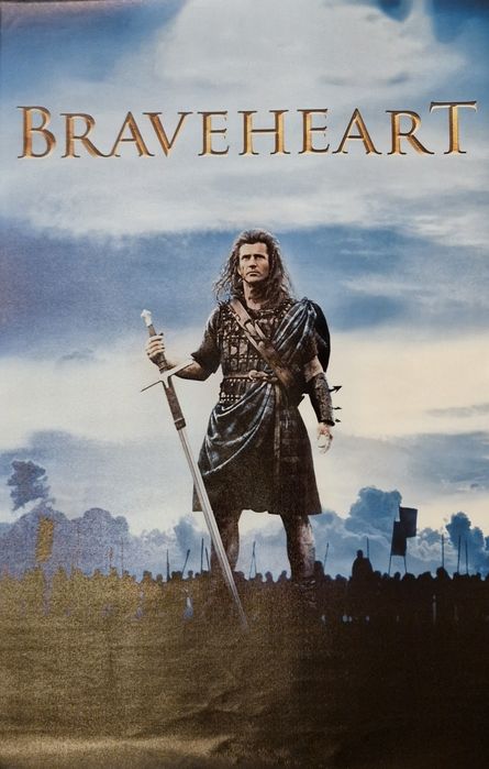 Plakat filmowy na płótnie - BRAVEHEART Mel Gibson - 60 x 90 cm
