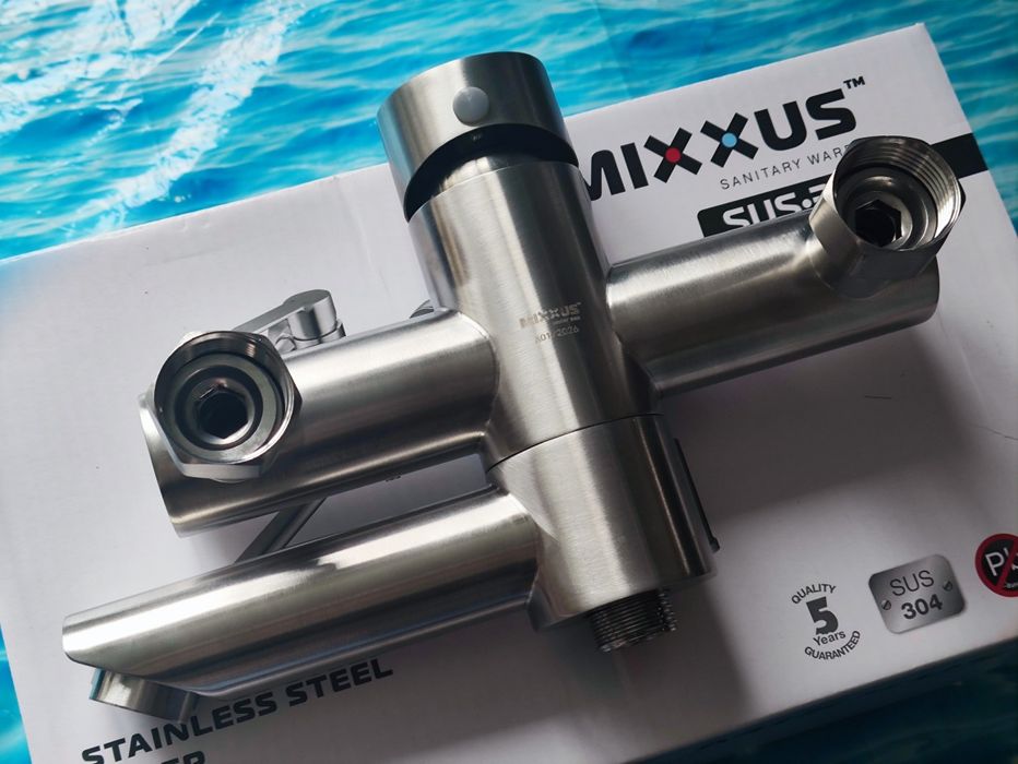 Змішувач для ванни Mixxus DAX 009 з  нерж. сталі
