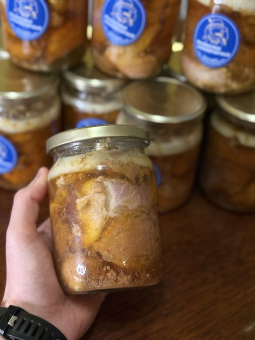 Справжня домашня тушонка зі свинини - крафтове виробництво (525 грам)