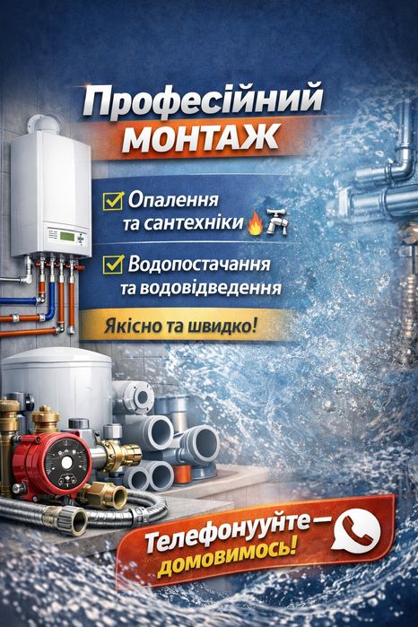 Професійний Монтаж Опалення та сантехніки