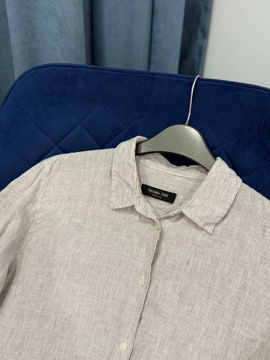 Рубашка Massimo Dutti из 100% льна сорочка Massimo Dutti лляна