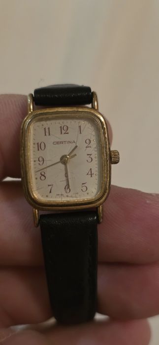 Relógio vintage Certina Q Plaquet Ouro