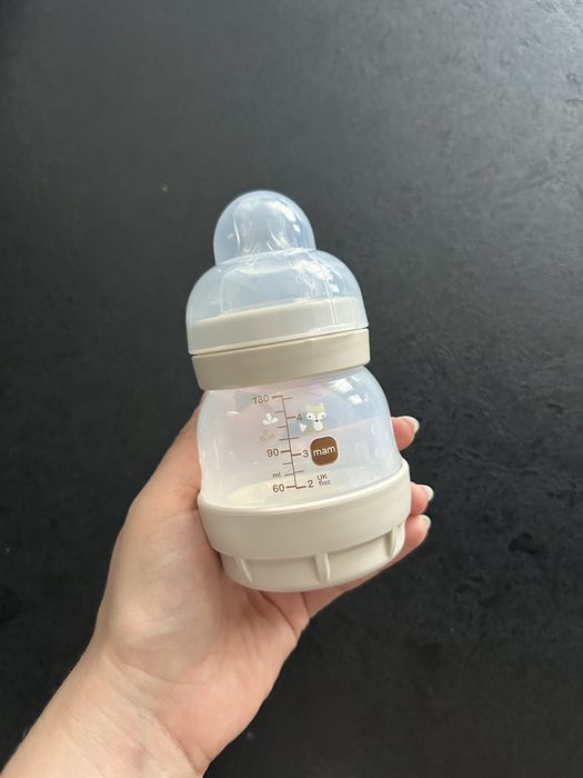 Butelka mam beżowa 130ml nowa