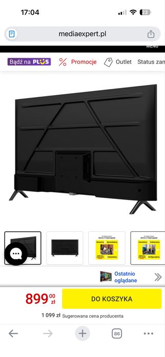 Telewizor Sharp 40 cali, gwarancja