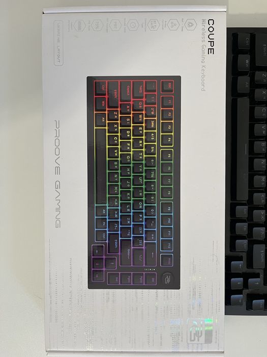 Ігрова клавіатура Proove Gaming Coupe Black з RGB підсвіткою