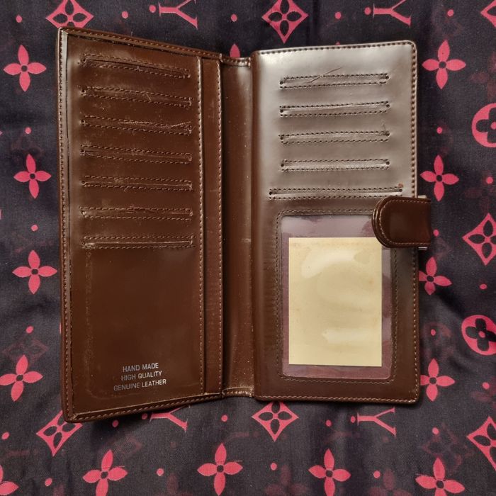 Portfel kratka zapięcie dużo przegródek organizer w kratkę