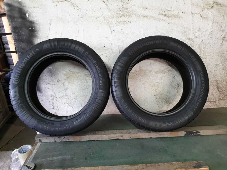 Dwie Opony letnie 195/55R15 6,5mm Continental ContiEcoContact 5