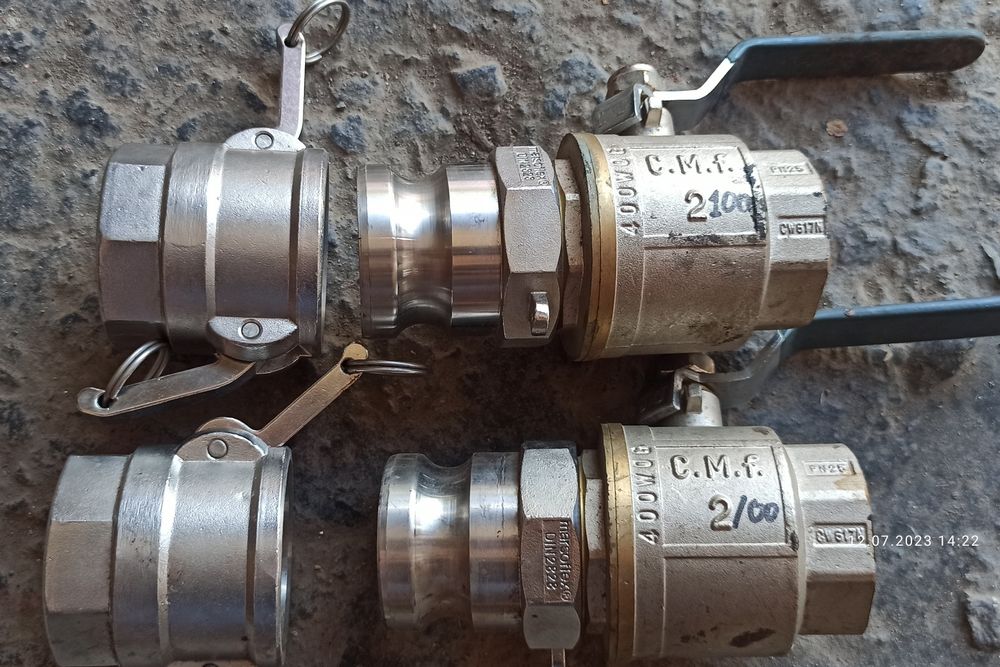 Газовый клапан к двухконтурному котлу, краны 2" с быстросьемниками