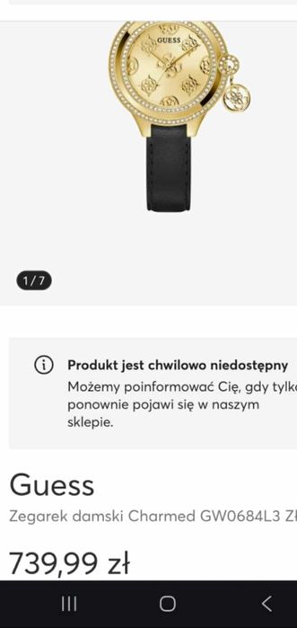 Zegarek GUESS damskie