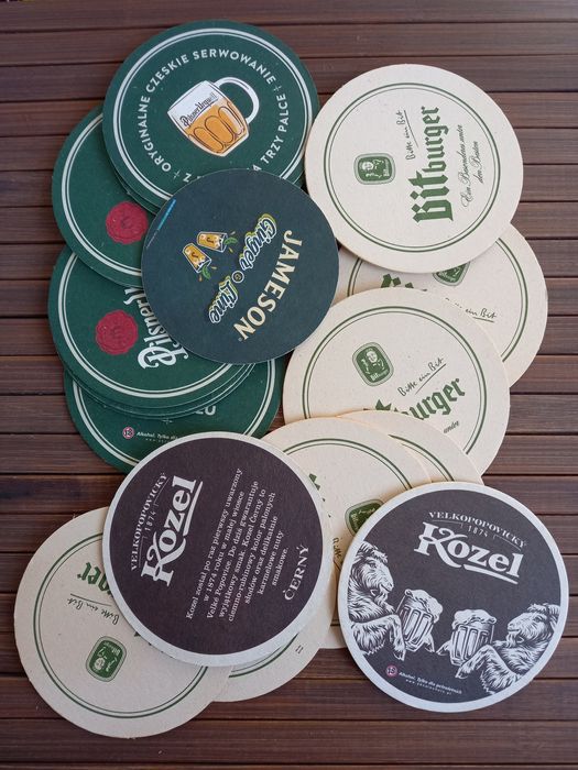 Kolekcjonerskie podkladki pod piwo 20 sztuk