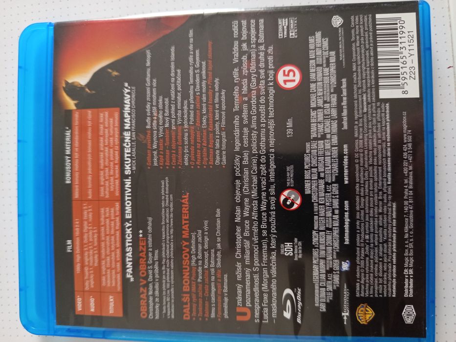 Blu Ray фільм Бетмен.Початок  ліцензія