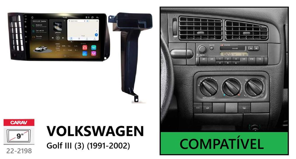 Rádio 2DIN • Volkswagen VW GOLF Mk3 / Mk4 • Android [4+64GB]