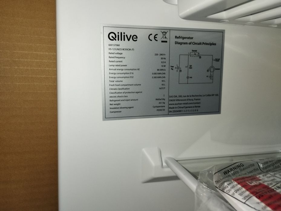 Frigorífico de Bancada QILIVE