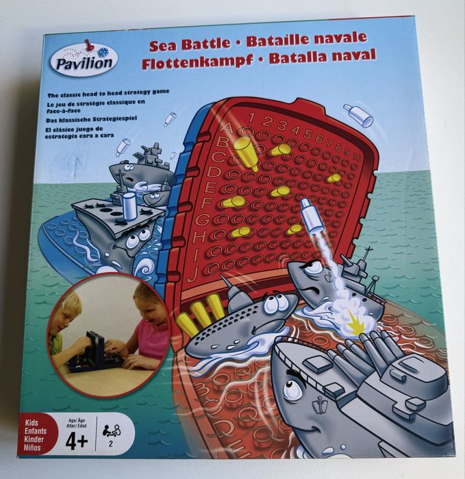 Excelente Jogo de tabuleiro portátil de estratégia de batalha naval