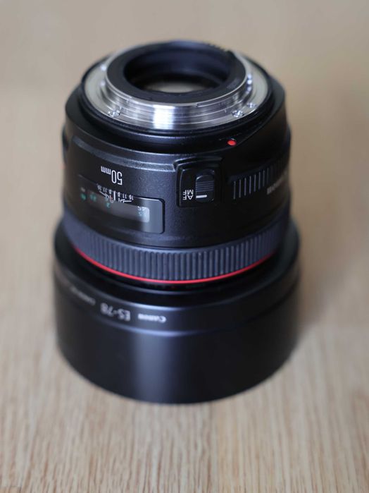 Продам фотообʼєктив Canon EF 50mm f/1.2L USM