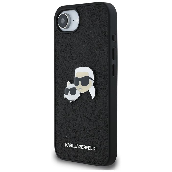 Etui Karl Lagerfeld Fixed Karl&Choupette Heads Metal Pin do iPhone 16e