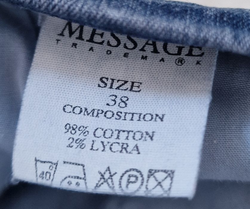 Spódnica jeans,maxi"Message".