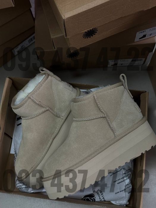 Жіночі Уггі UGG Classic Ultra Mini Platform Grey На платформі Угги