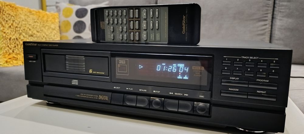 GoldStar FH-C10, zmieniarka CD, odtwarzacz CD, pilot. 100% ORGINAŁ.