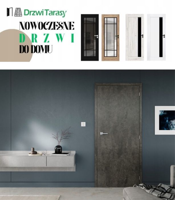 Drzwi pełne CANIS przylgowe białe OD RĘKI POLSKI  PRODUCENT Windoor