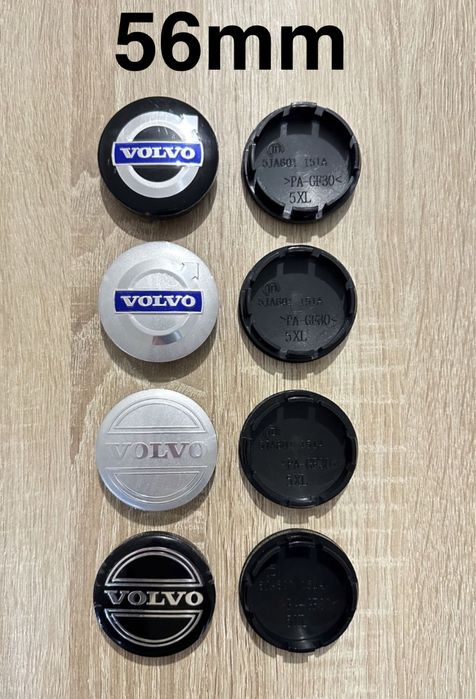 Conjunto 4 Centros Volvo  56mm 60mm 64mm 65mm 68mm
