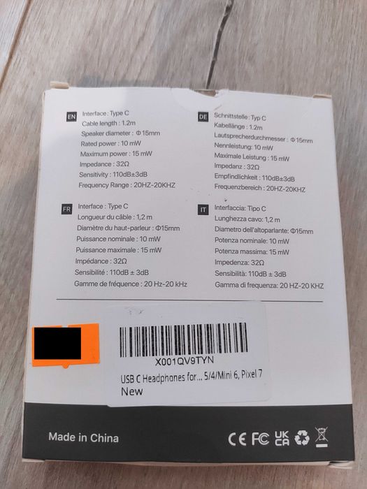 Słuchawki douszne BENEWY ME542