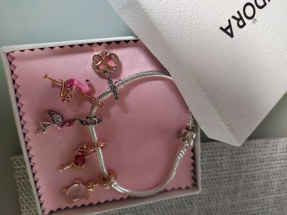 Charms zawieszka do Pandora NOWY flaming serce