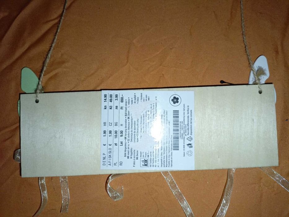 "welcome" wiosenna dekoracja np. na drzwi