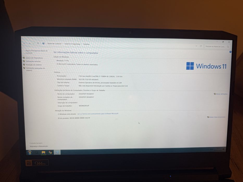 Acer Nitro 5 Gaming i7 144hz 15,6”