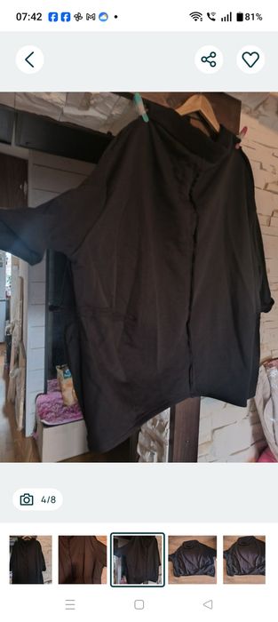 Piękna nowa duża czarna bluza,tunika, pudełeczko