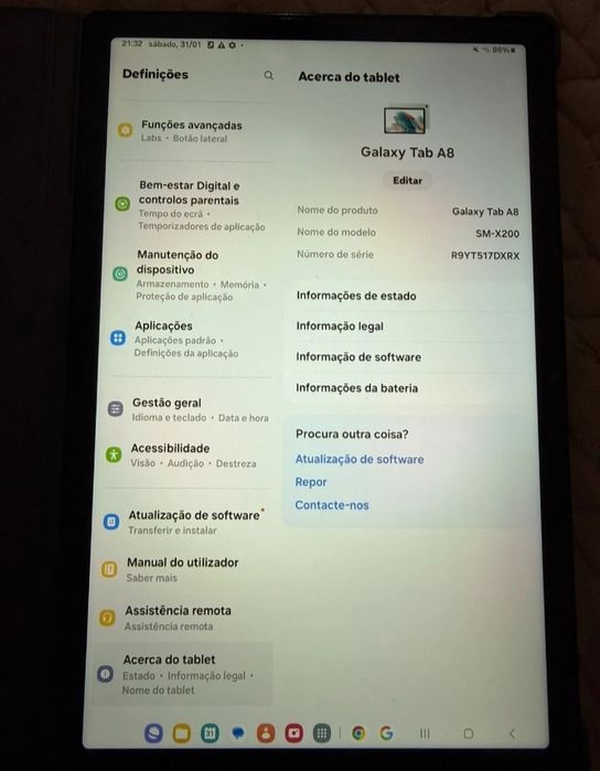 Tablet Samsung Galaxy Tab A8