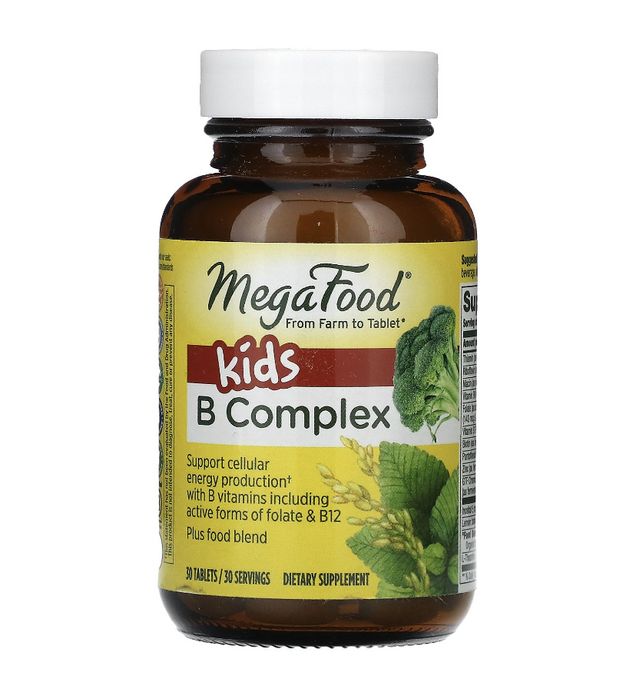 MegaFood, B комплекс для детей, B complex, 30 таблеток