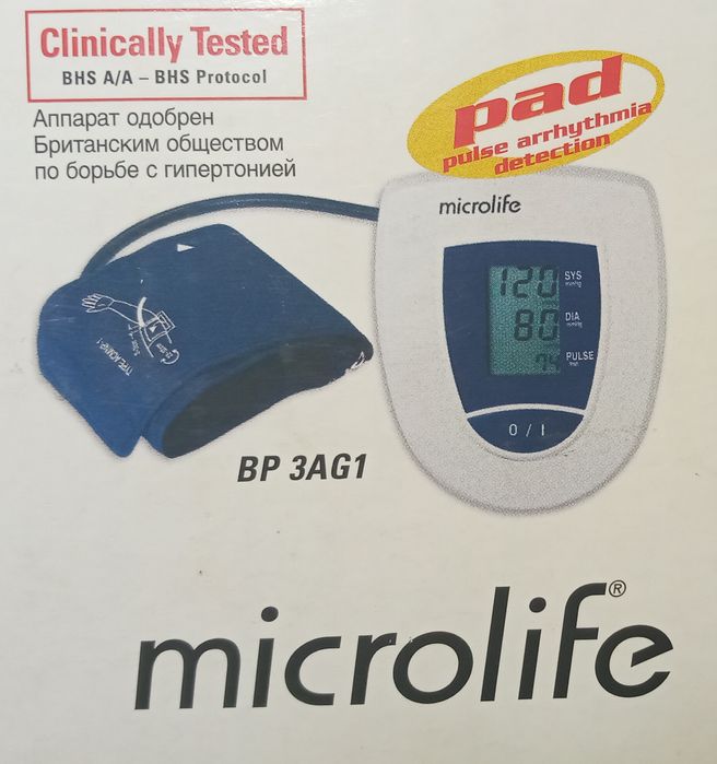 Тонометр автомат Микролайф Microlife BP 3AG1-2 танометр