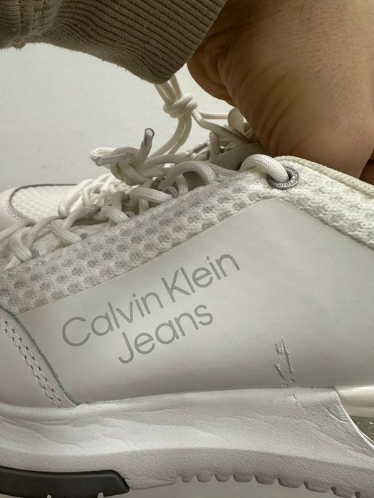 Snekersy Calvin Klein Jeans biaĹ‚ee rozmiar 42