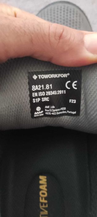 Sapatos de Segurança TOWORKFOR - Novos - Número 44